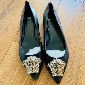 Versace Medusa ballet shoes